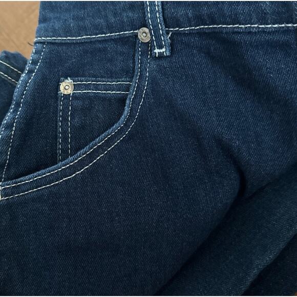 Lee American Vintage 80's High Waisted Dark Blue Jeans size 16 - Picture 10 of 11